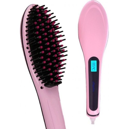 Newest Beautiful Star HQT-906 Θερμαινόμενη Βούρτσα Μαλλιών για Ίσιωμα  και  Styling ***