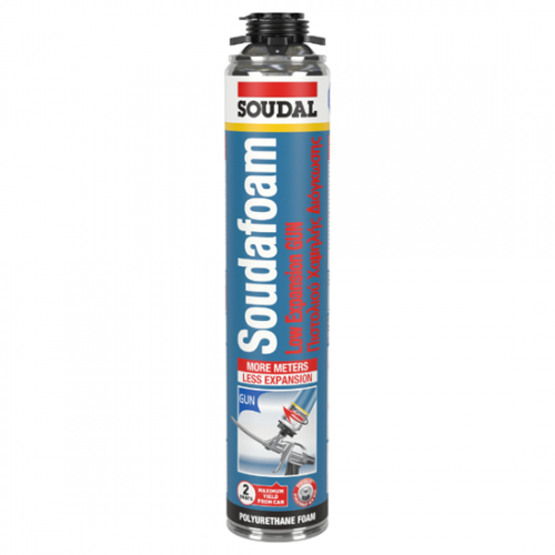 Soudal Soudafoam gun αφρός PU χαμηλής διόγκωσης πιστολιού 750ml