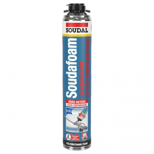 Soudal Soudafoam gun αφρός PU χαμηλής διόγκωσης πιστολιού 750ml