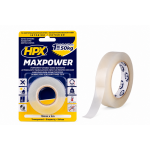 HPX Διάφανη ταινία διπλής όψης MAXPOWER 19mmx2m HPX Διάφανη ταινία διπλής όψης MAXPOWER 19mmx2m