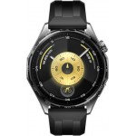 Huawei Watch GT 6 Black Stainless Steel 46mm Αδιάβροχο με Παλμογράφο Huawei Watch GT 6 Black Stainless Steel 46mm Αδιάβροχο με Παλμογράφο