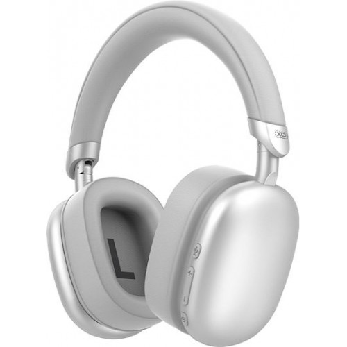 XO BE55 Ασημί Ασύρματα Bluetooth Over Ear Ακουστικά με 36 ώρες Λειτουργίας 16.003.0194*