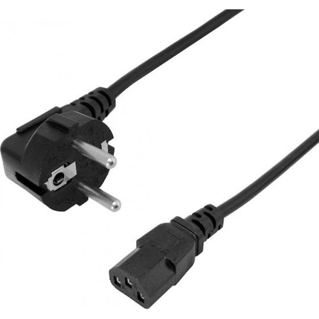 POWERTECH CAB-P043 καλώδιο τροφοδοσίας 3x 0.75mm², copper, 1.5m, μαύρο POWERTECH CAB-P043 καλώδιο τροφοδοσίας 3x 0.75mm², copper, 1.5m, μαύρο