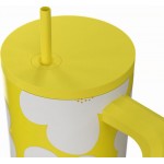 Estia 01-41625 Θερμος Straw Tumbler Xl Save The Aegean 900Ml Yellow Daisy *