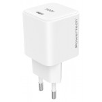 POWERTECH PT-1612 φορτιστής τοίχου , USB-C, 100W, GaN, AVS, λευκός