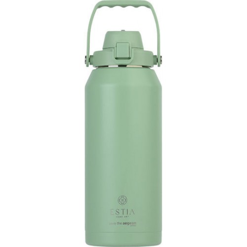 Estia 01-41441 Lift Bottle Save The Aegean Ανακυκλώσιμο Μπουκάλι Θερμός Ανοξείδωτο BPA Free 1.8lt Pine με Λαβή *