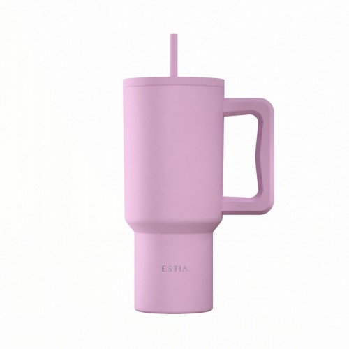 Estia 01-41472 ΘΕΡΜΟΣ STRAW TUMBLER XL SAVE THE AEGEAN 900ml LAVENDER *