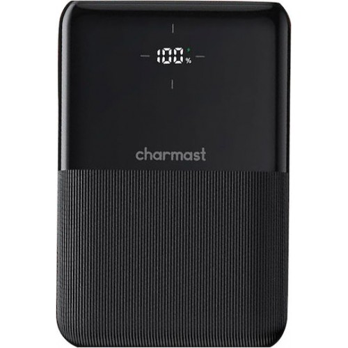 Charmast Powerbank Mini 10000mAh Black Lightning/Type-C/Micro USB PD 20W 