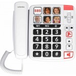 SwissVoice Xtra 1110 Λευκό Ενσύρματο Τηλέφωνο Γραφείου για Ηλικιωμένους 