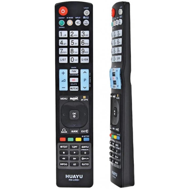 Huayu Συμβατό Τηλεχειριστήριο RM-L999+1 για Τηλεοράσεις LG