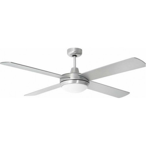Eurolamp 147-29007 Λευκός Ανεμιστήρας Οροφής 130cm με Φως και Τηλεχειριστήριο ***