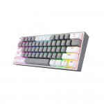 Redragon K616-RGB Fizz Pro White/Grey Gaming Μηχανικό Πληκτρολόγιο Tenkeyless με Custom Red διακόπτες και RGB φωτισμό (Αγγλικό US) 