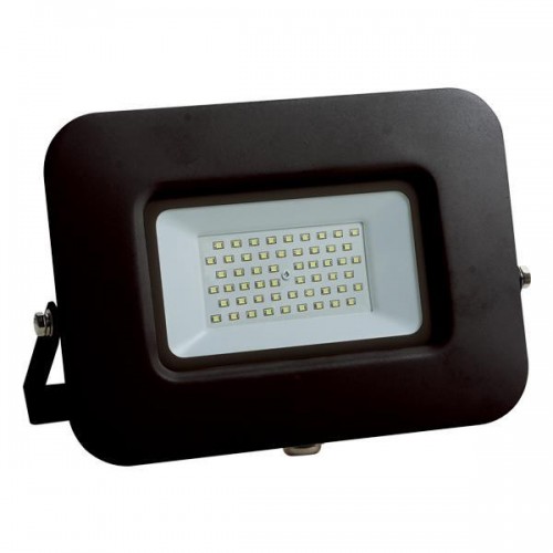 Eurolamp 147-69331 Μαύρος LED Προβολέας SMD Με Βάση 360° 50W 6500K IP65 