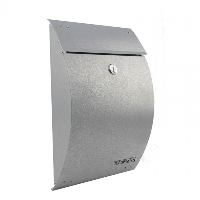 Bormann Lite BMB1000 Aσημί Μεταλλικό Γραμματοκιβώτιο 39.5x33x48cm *