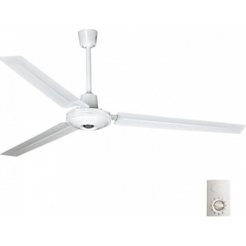 Eurolamp 147-29012 Ferrara Επαγγελματικός Ανεμιστήρας Οροφής 80W Διαμέτρου 46cm