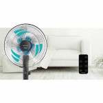 Rohnson R-8600 Ανεμιστήρας Ορθοστάτης 28W Διαμέτρου 40cm με Τηλεχειριστήριο*