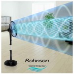 Rohnson R-8600 Ανεμιστήρας Ορθοστάτης 28W Διαμέτρου 40cm με Τηλεχειριστήριο*
