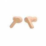 JBL Wave Beam Μπεζ In-ear Bluetooth Handsfree Ακουστικά με Θήκη Φόρτισης 