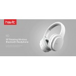 Havit I62 Λευκά Ασύρματα/Ενσύρματα Over Ear Ακουστικά με 8 ώρες Λειτουργίας