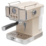Estia 06-12342 Μπεζ Retro Epoque Μηχανή Espresso 1350W Πίεσης 20bar *