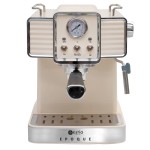 Estia 06-12342 Μπεζ Retro Epoque Μηχανή Espresso 1350W Πίεσης 20bar *