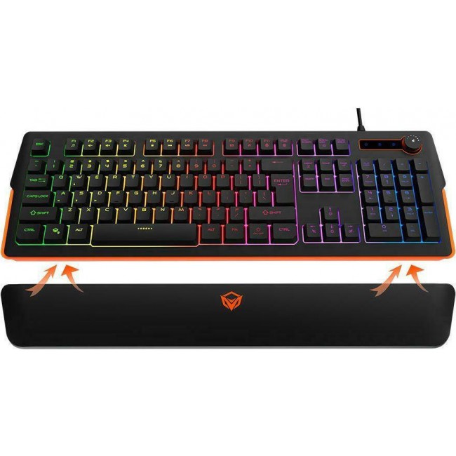 Meetion K9520 Gaming Πληκτρολόγιο με RGB φωτισμό (Αγγλικό US)