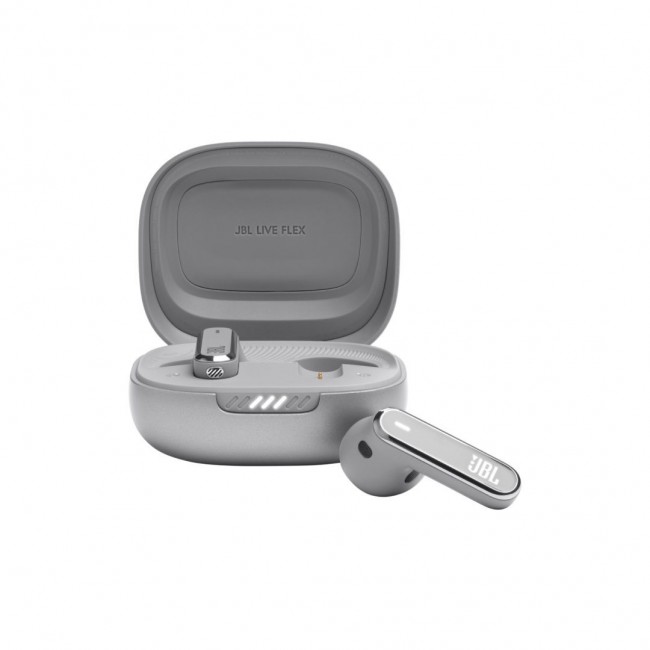 JBL Live Flex Silver, True Wireless Ear-Buds True ANC, Wrl Charging, IP54 (JBLLIVEFLEXSVR)** JBL Live Flex Silver, True Wireless Ear-Buds True ANC, Wrl Charging, IP54 (JBLLIVEFLEXSVR)**