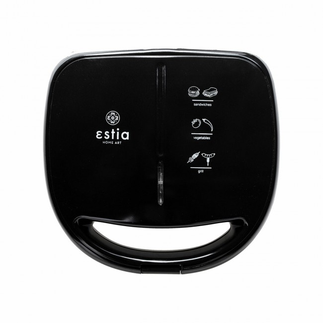 ESTIA 06-10041 ΜΑΥΡΗ ΤΟΣΤΙΕΡΑ INFINITY 2 ΘΕΣΕΩΝ 850w ΜΕ ΑΠΟΣΠΩΜΕΝΕΣ ΑΝΤΙΚΟΛΛΗΤΙΚΕΣ ΠΛΑΚΕΣ*