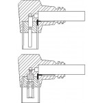 GOOBAY καλώδιο κεραίας αρσενικό σε θηλυκό 11525, γωνιακό, 1.5m, μαύρο - 11525