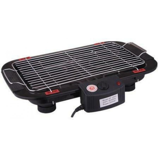 Bormann BBQ1050 Επιτραπέζια Ηλεκτρική Ψησταριά Σχάρας 2000W με Ρυθμιζόμενο Θερμοστάστη 38x23εκ.  *