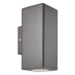 Eurolamp 145-82007 Γκρι Στεγανό Επιτοίχιο Σποτ Εξωτερικού Χώρου GU10 ***