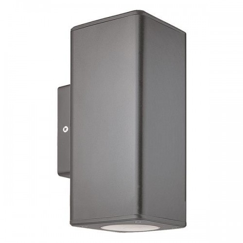 Eurolamp 145-82007 Γκρι Στεγανό Επιτοίχιο Σποτ Εξωτερικού Χώρου GU10 ***