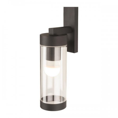 Eurolamp 145-20601 Μαύρη Στεγανή Επιτοίχια Πλαφονιέρα Εξωτερικού Χώρου E27 