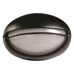 Eurolamp 147-55067 Μαύρο Επιτοίχια Χελώνα Εξωτερικού Χώρου E27 