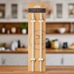Estia 01-32791 Straw Tumbler XL Καλαμάκι για Θερμός 1200ml από Πλαστικό Lily White 2 τμχ Λευκό