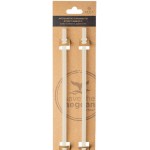 Estia 01-32791 Straw Tumbler XL Καλαμάκι για Θερμός 1200ml από Πλαστικό Lily White 2 τμχ Λευκό