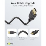 GOOBAY 80103 καλώδιο HDMI με Ethernet, soft, 4K/60Hz, 18 Gbps, 2m, μαύρο GOOBAY 80103 καλώδιο HDMI με Ethernet, soft, 4K/60Hz, 18 Gbps, 2m, μαύρο