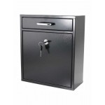 Bormann BMB1103 Μαύρο Μεταλλικό Γραμματοκιβώτιο 30.5x27x12cm  *