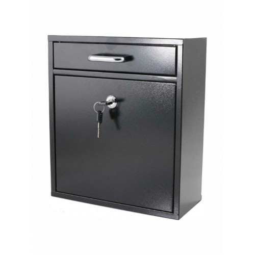 Bormann BMB1103 Μαύρο Μεταλλικό Γραμματοκιβώτιο 30.5x27x12cm *