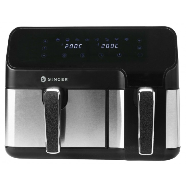 Singer AF-4630 Μαύρη Φριτέζα Αέρος με Αποσπώμενο Κάδο 8,6lt 