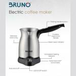 Bruno BRN-0041 Inox Ηλεκτρικό Μπρίκι 800W Με Χωρητικότητα 300ml *