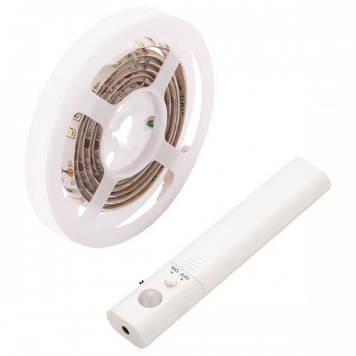Eurolamp 145-70024 LED Ταινία Με Αισθητήρα Κίνησης 1M 2,4W 6V 3000K IP65 