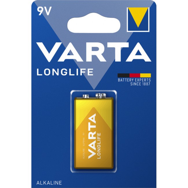 Varta 4122 LongLife Αλκαλική Μπαταρία 9V 1τμχ