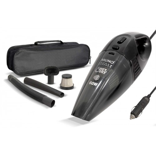 BRUNO BRN-0126 σκουπάκι αυτοκινήτου υγρών & στερεών 12V 60W, φίλτρο HEPA*
