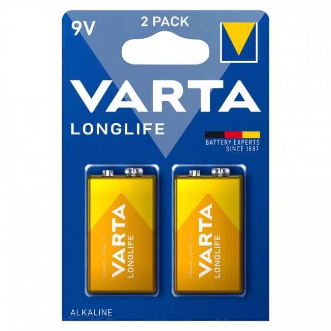 Varta 4122 LongLife Αλκαλικές Μπαταρίες 9V 2τμχ
