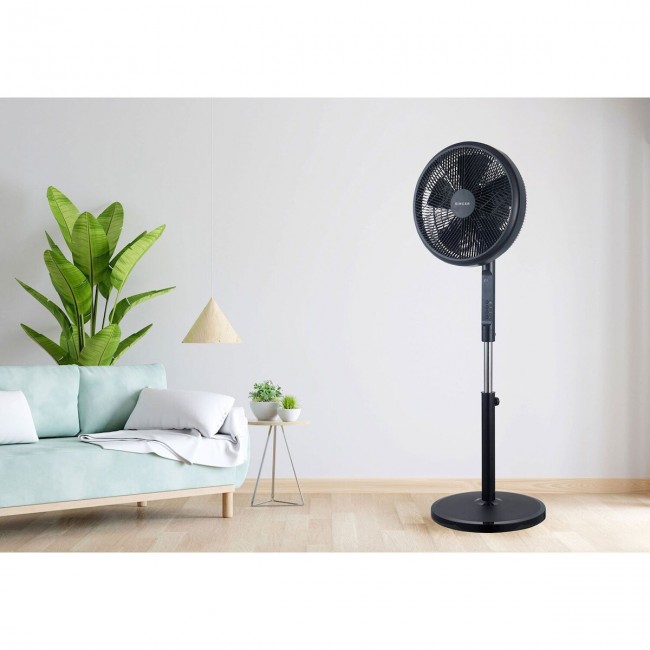 Singer 7020/01BL Μαύρος Ανεμιστήρας Ορθοστάτης 55W Διαμέτρου 40cm με Τηλεχειριστήριο Singer 7020/01BL Μαύρος Ανεμιστήρας Ορθοστάτης 55W Διαμέτρου 40cm με Τηλεχειριστήριο