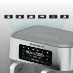 Rohnson R-2844 Γκρι Φριτέζα Αέρος με Διπλό Αποσπώμενο Κάδο 8.5lt