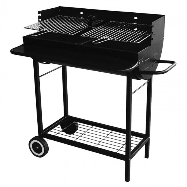 Bormann BBQ1170 Ανοξείδωτη Ψησταριά Κάρβουνου Με Ρόδες 79x42x23  *