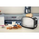 Rohnson R-207 Inox/Μαύρη Φρυγανιέρα 2 Θέσεων 900W 
