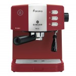 Singer Aroma ES-851R Κόκκινη Μηχανή Espresso 850W Πίεσης 20bar ***